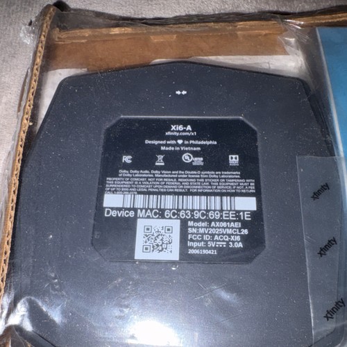 Xfinity Xi6-A 4K streaming TV box, model AX061AEI - photo 2