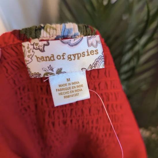Band of Gypsies Floral Crop Top, Medium - photo 5