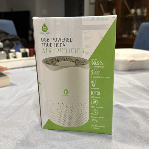 Pursonic USB Powered True HEPA Portable Air Purifier