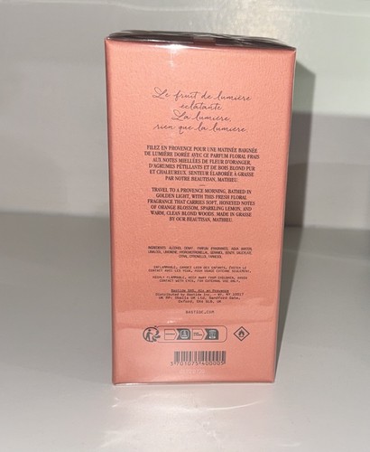 Bastide Neroli Lumiere Eau de Toilette 100ml 3.3oz New Sealed - photo 2