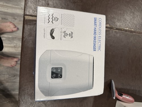 NWT Cordless Smart Hand Massager Heated Vibration Air Compressio - photo 2