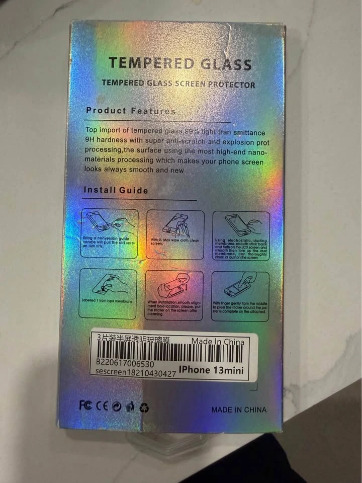 iPhone 13 mini Tempered Glass Screen Protector - One inside - NE - photo 2