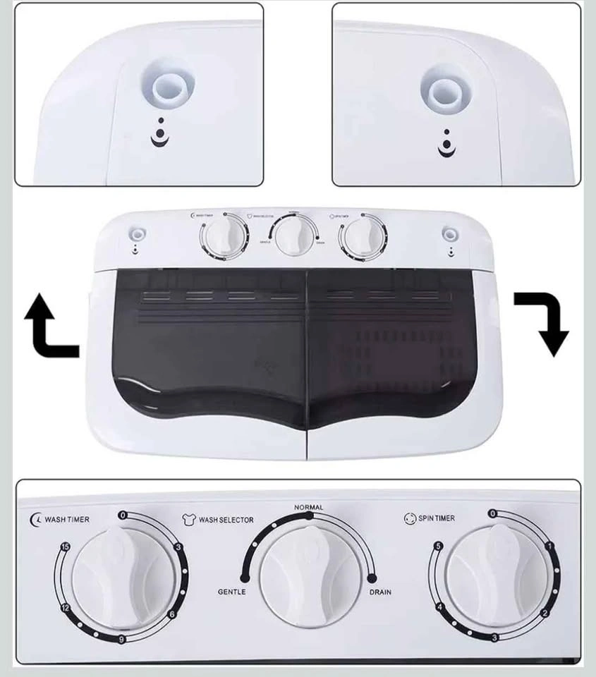 Karl home 15LBS Twin Tub Portable Washing Machine - photo 3