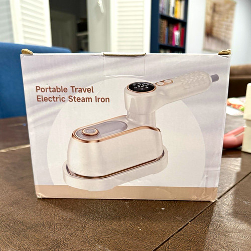 New Travel Electric Steam Iron 150ml White, 180° Rotating Handle