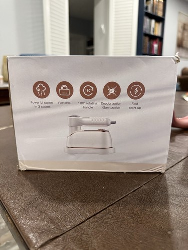 New Travel Electric Steam Iron 150ml White, 180° Rotating Handle - photo 4