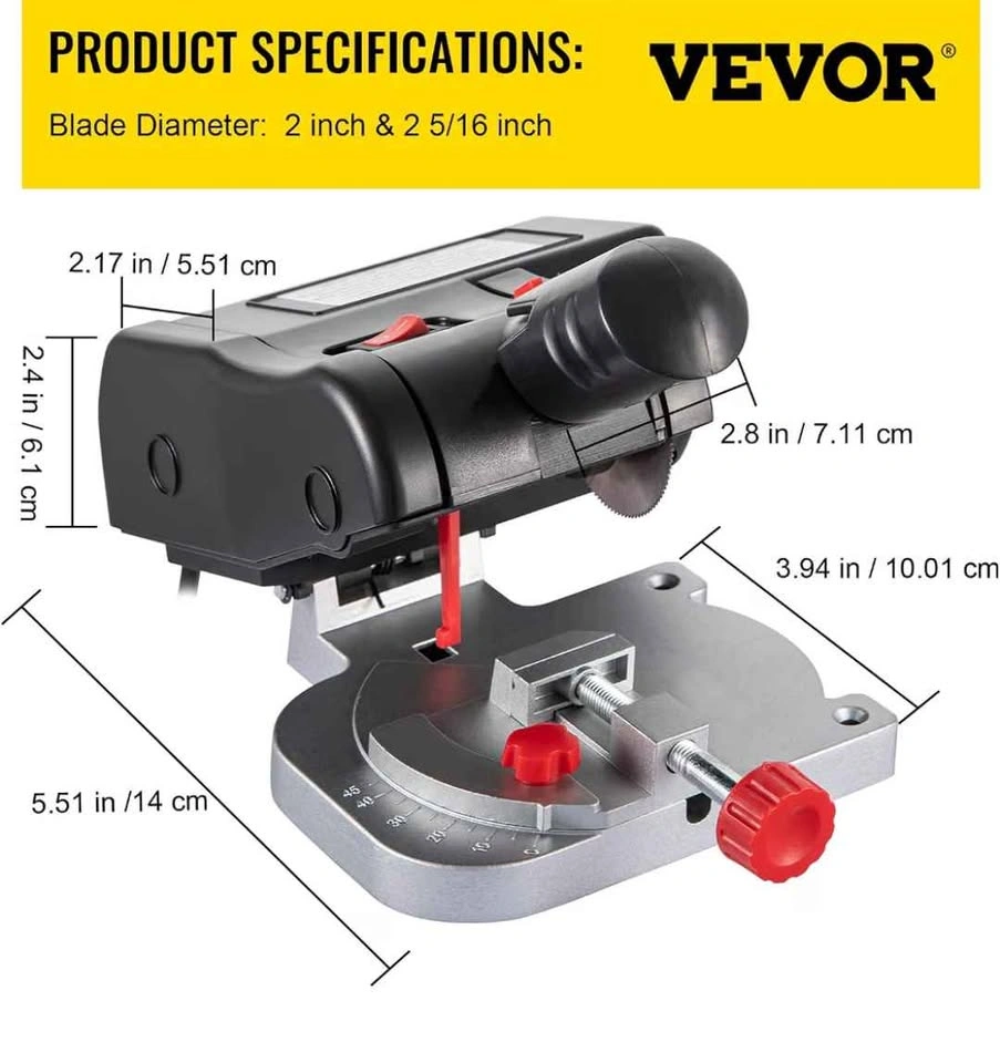 NEW-VEVOR Mini Miter Cut-off Chop Saw - photo 2