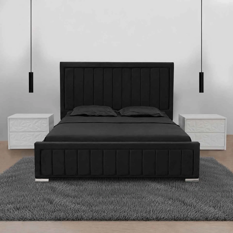 Morden Gas Lift Storage Bed Frame in Black Velvet - photo 3