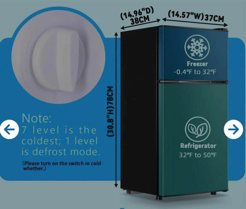 Brandnew mini fridge/ freezer Black - photo 4
