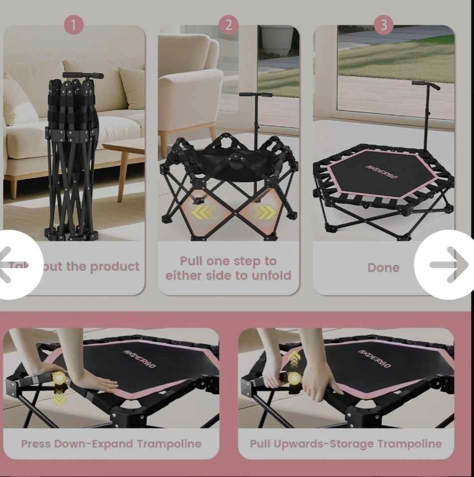 NEW-HXD-ERGO Foldable Mini Trampoline US217988 - photo 3