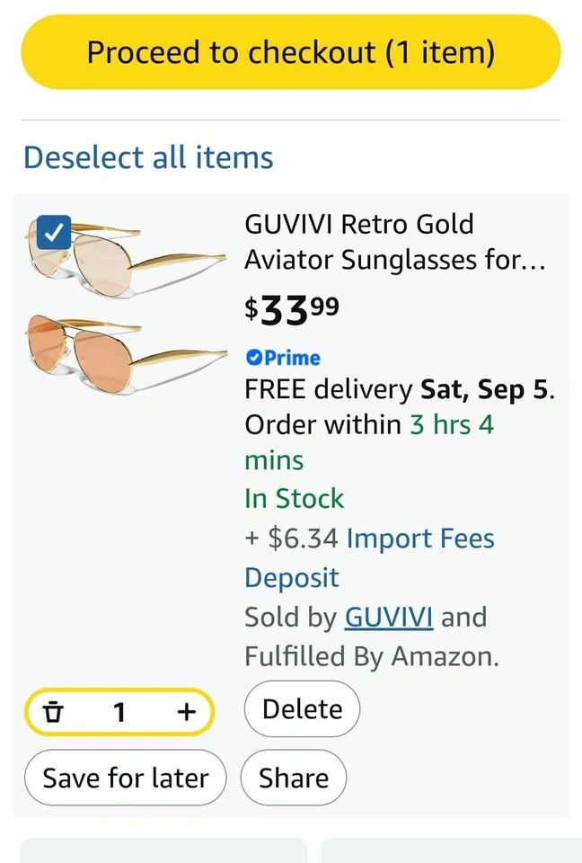 new two pack of Guvvi retro glasses - photo 5