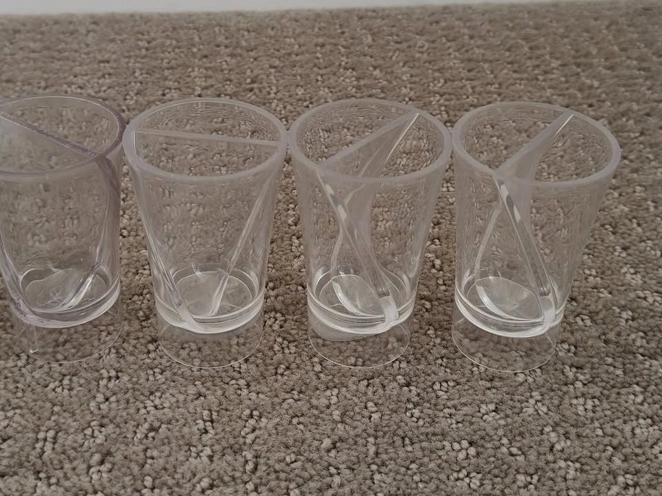 Shot Glass Cup / Plastic Twist Bar Glasses - 1 oz - 37 Count - photo 2