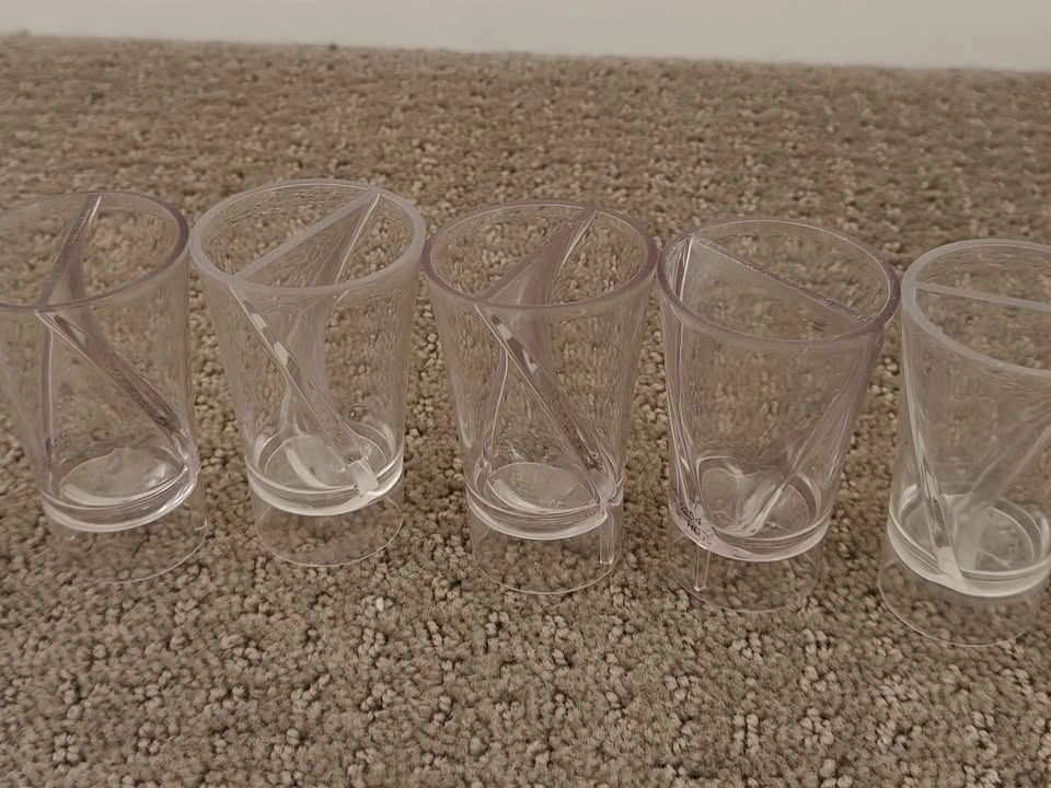 Shot Glass Cup / Plastic Twist Bar Glasses - 1 oz - 37 Count - photo 3