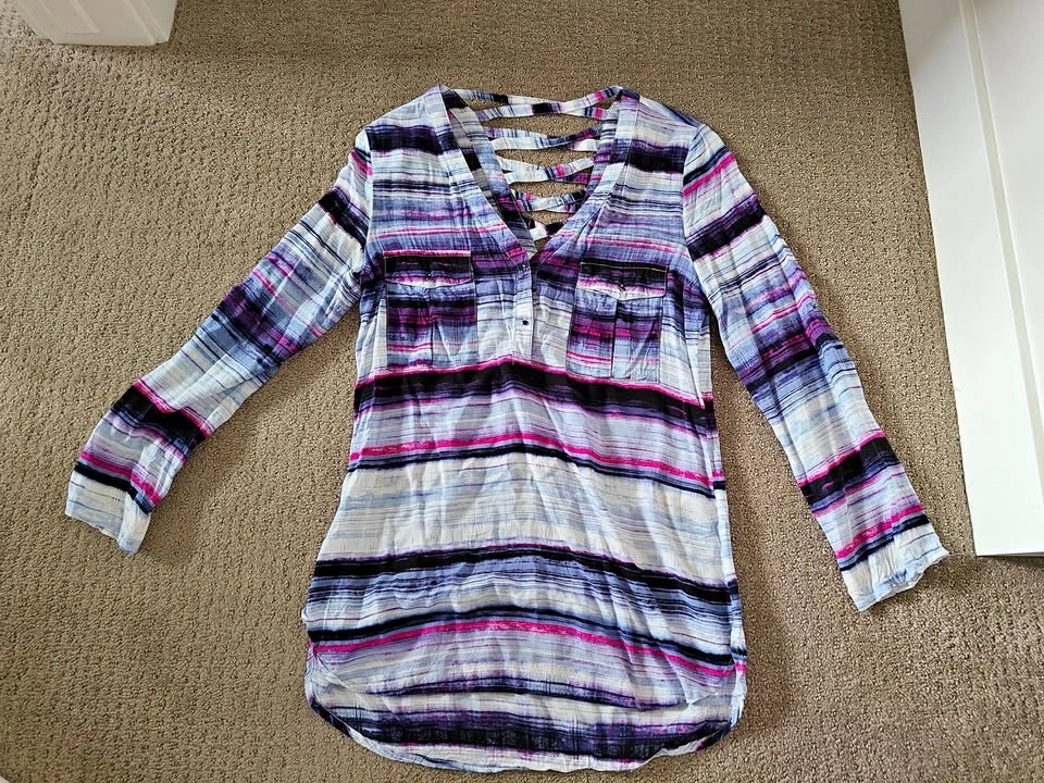 Le Chateau - Womens Casual Shirt Top 3/4 Sleeve - Size XXS