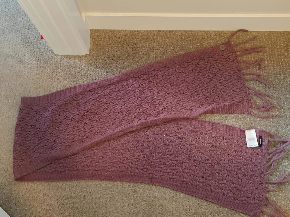 Women Mexx Purple Winter Outdoor Scarf - photo 2