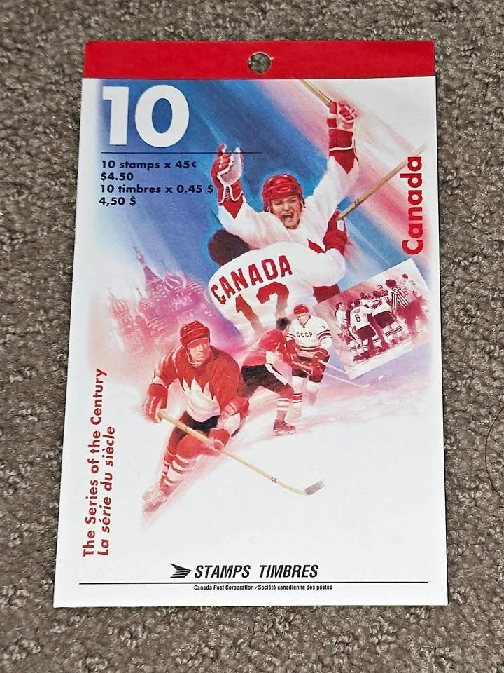 Stamp Booklet - Canada USSR Hockey Series of the Century 1997