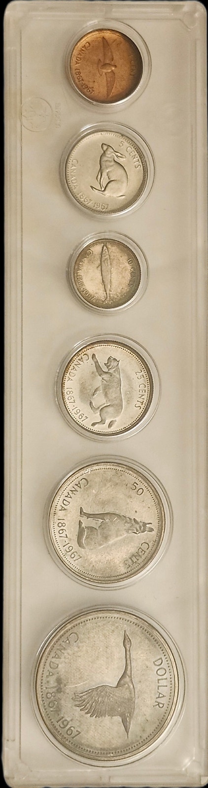 1967 Canadian Silver Coin Set, complete - photo 5