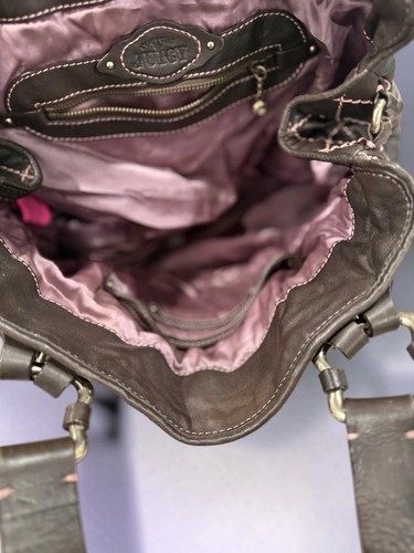 Excellent Vintage Y2K Juicy Couture brown leather bag - photo 2