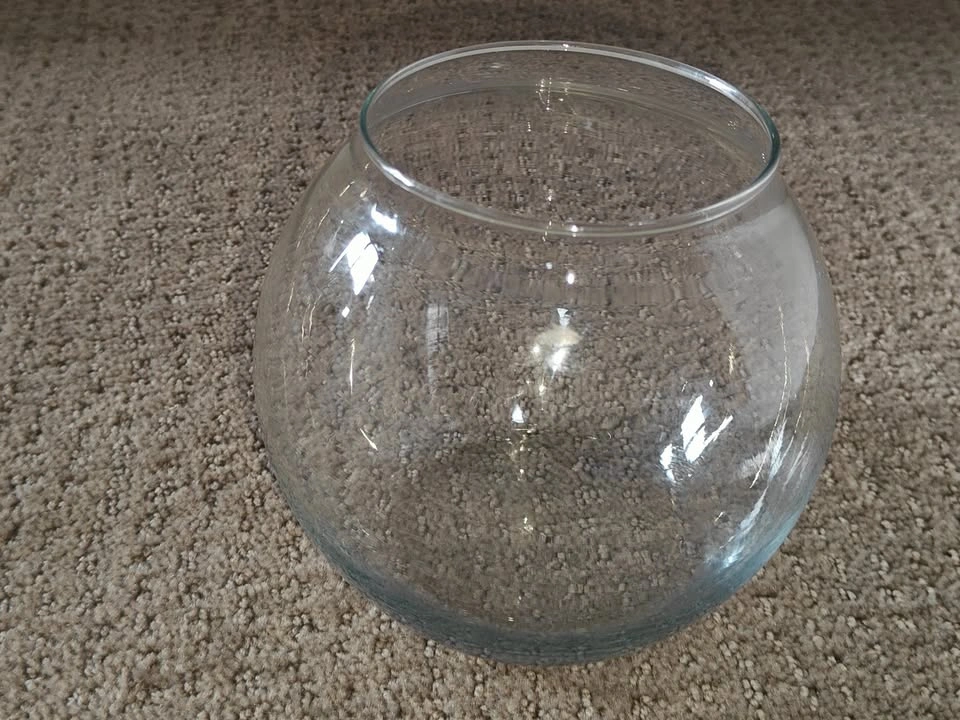 Clear Glass Round Bowl - Small - 5" (H) x 3-1/2" (Top Diameter) - photo 2