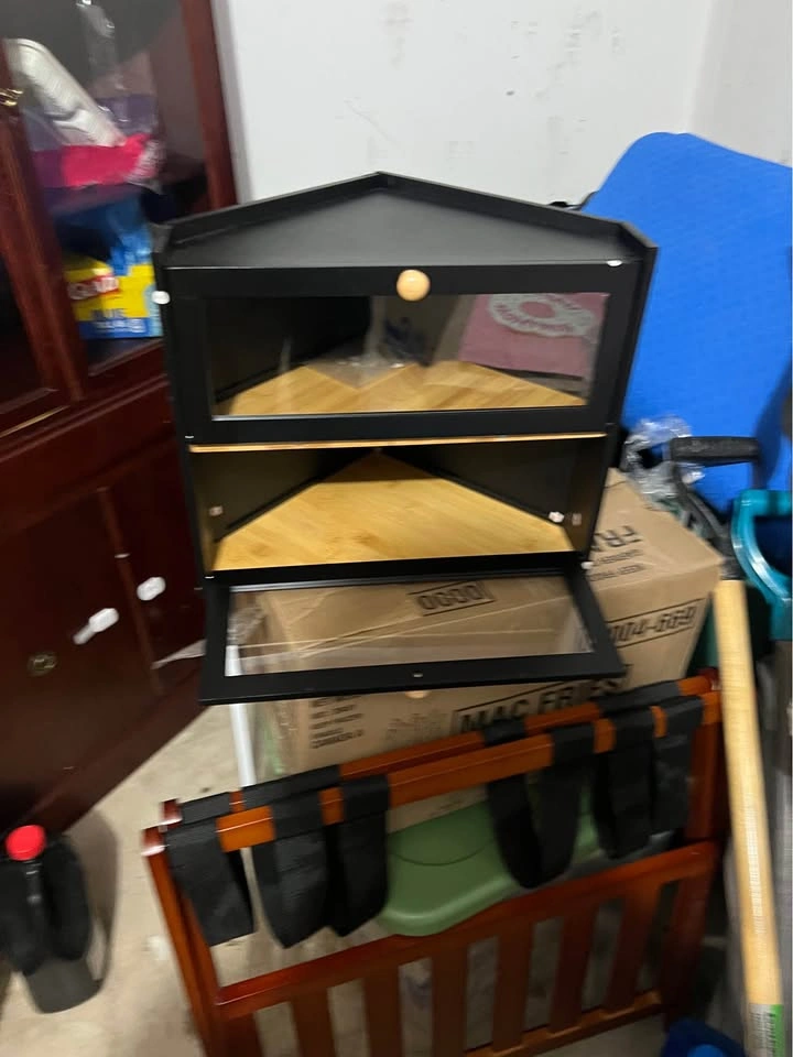 Brand New Wooden Organizers + Bread Storage Box - photo 2