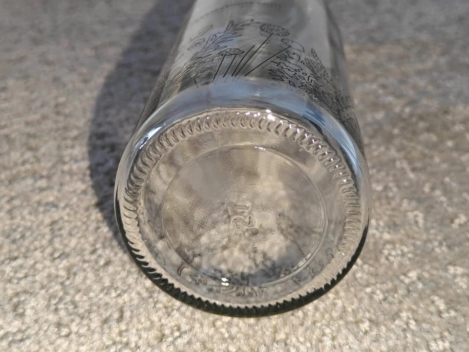 Glass Bottle with Lid - Flower Design for Sauces - photo 5
