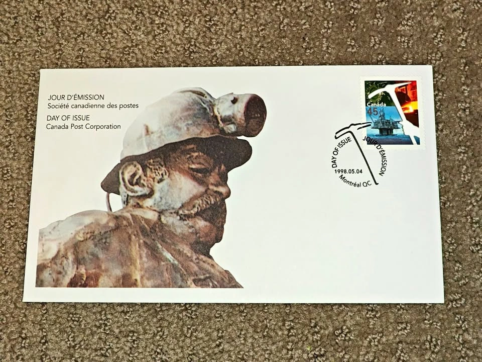 First Day Covers FDC - Canadian Mining Institute Stamp