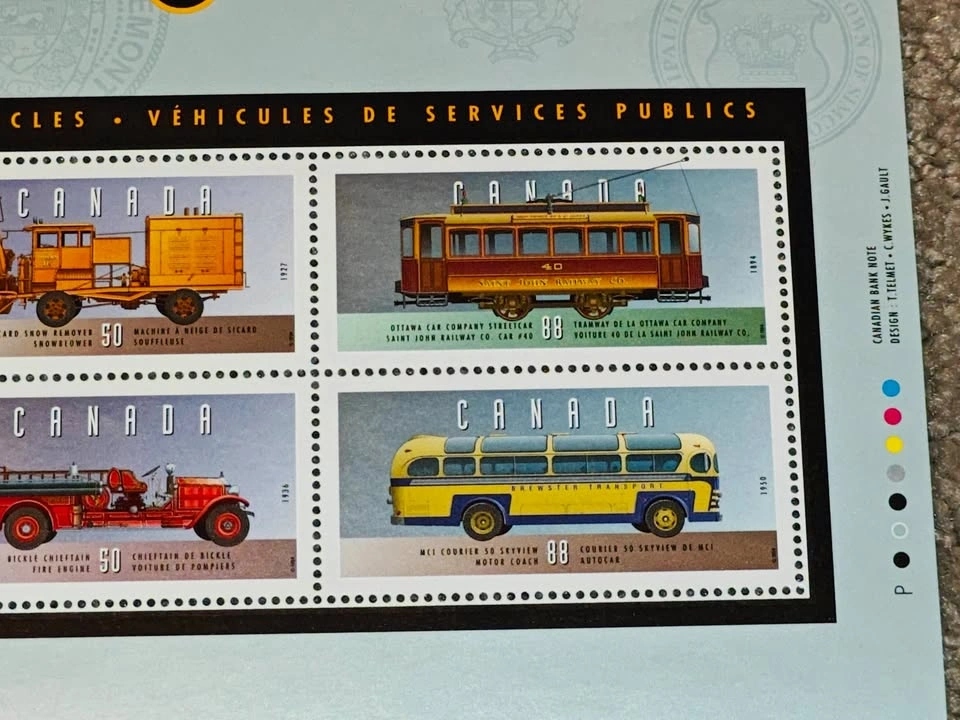 Canada Stamp Souvenir Sheet Historic Land Vehicles (Issue 2) - photo 3