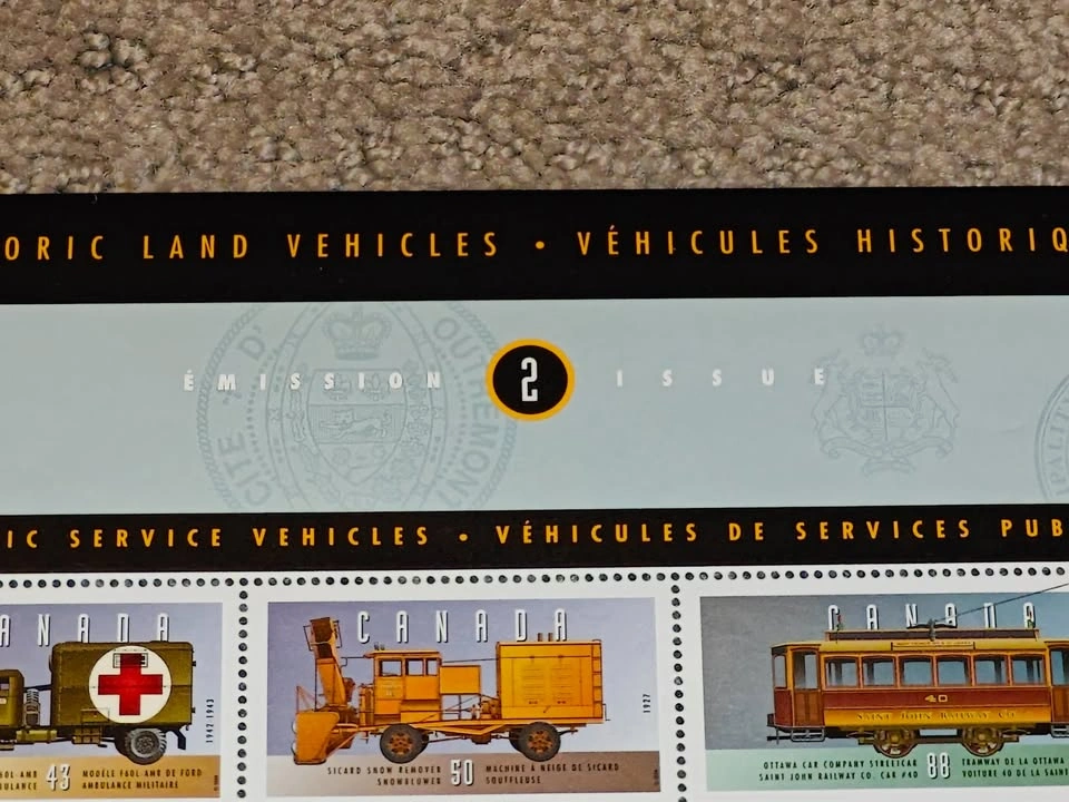 Canada Stamp Souvenir Sheet Historic Land Vehicles (Issue 2) - photo 4