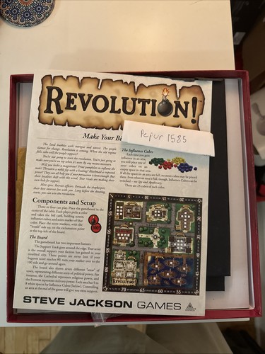 Revolution Board Game by Steve Jackson 1st Edition, 1st Printing - photo 2