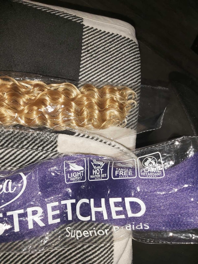 Hair Extensions blonde and purple - photo 2