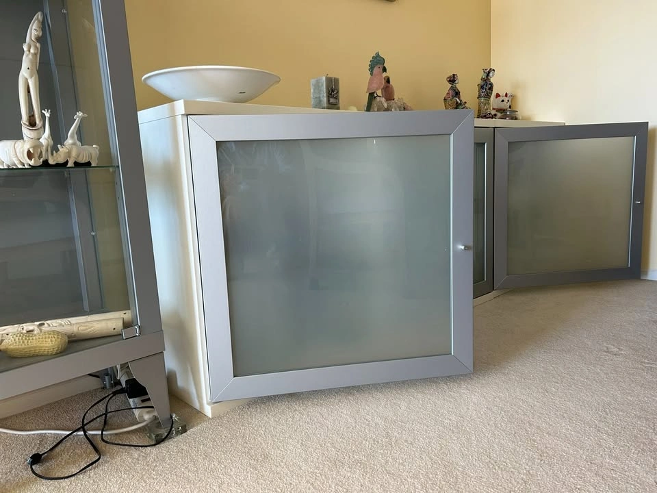 Frosted-Glass Modular Sideboard / Credenza - photo 3