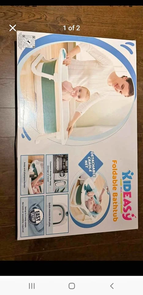 Moving Sale - Baby Foldable Bathtub with Accessories