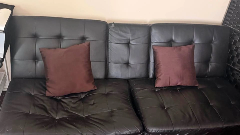 Black Leather Couch