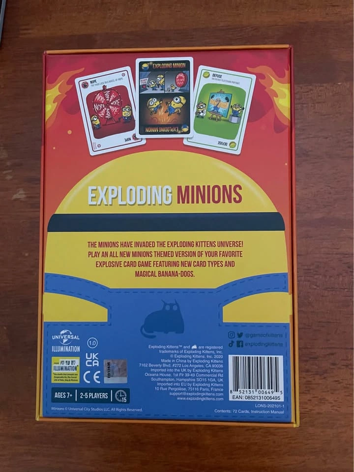 Exploding Minions card game - photo 2