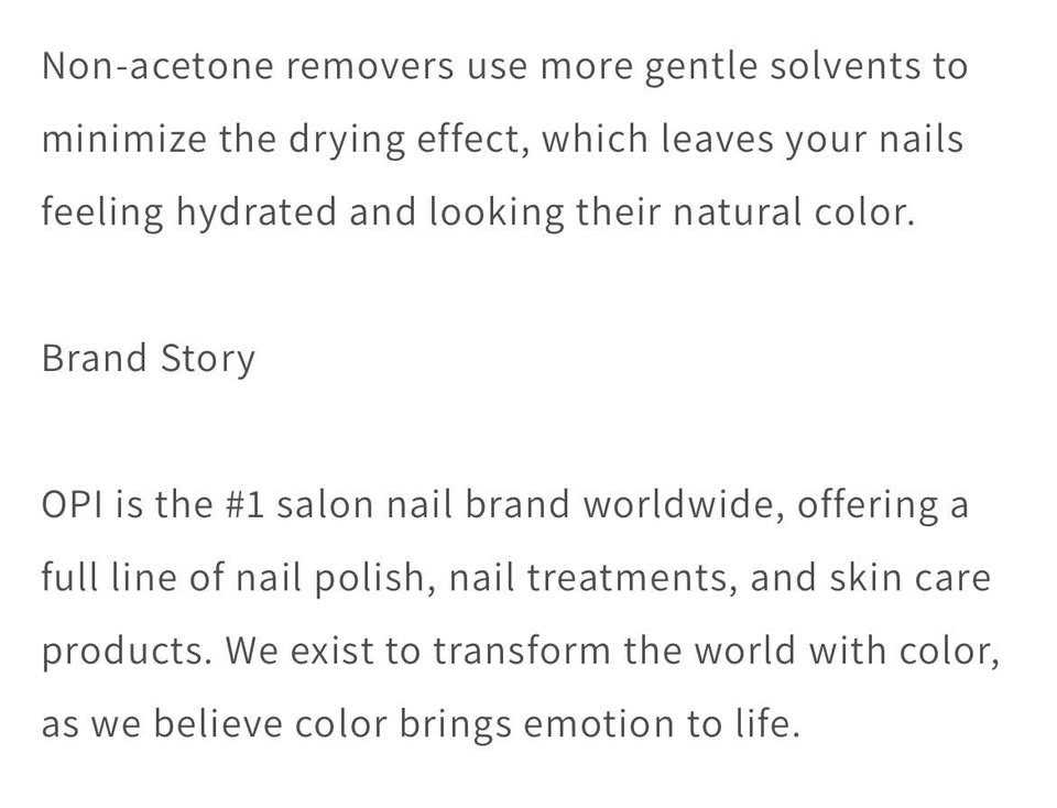 OPI acetone-free polish remover - photo 3