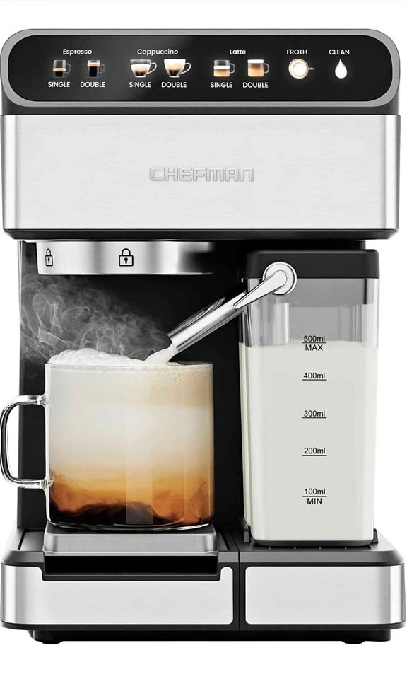 Chefman CaféMaster Pro Espresso Machine & Milk Frother