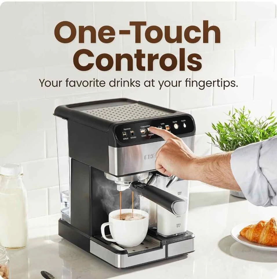 Chefman CaféMaster Pro Espresso Machine & Milk Frother - photo 4