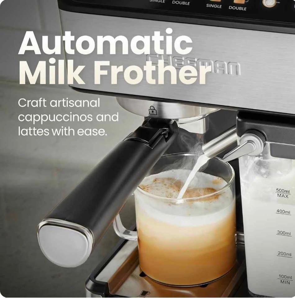 Chefman CaféMaster Pro Espresso Machine & Milk Frother - photo 5