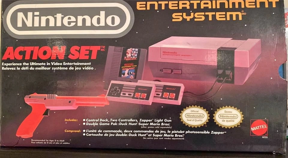 Nes Nintendo Action Set CIB with manuals