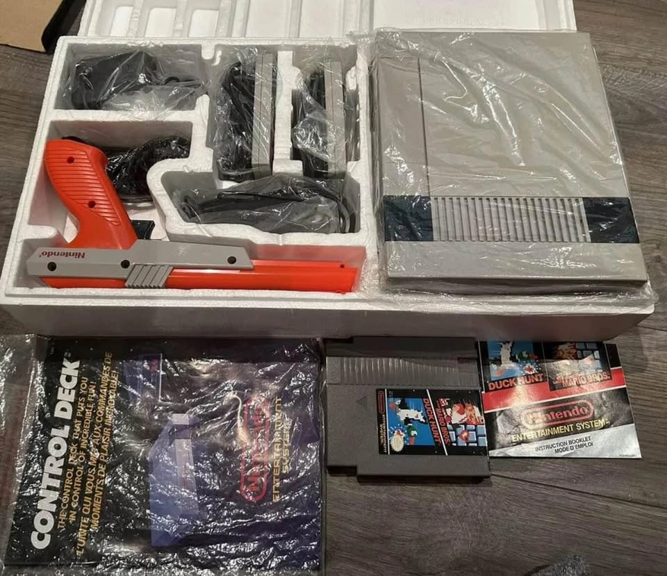 Nes Nintendo Action Set CIB with manuals - photo 2