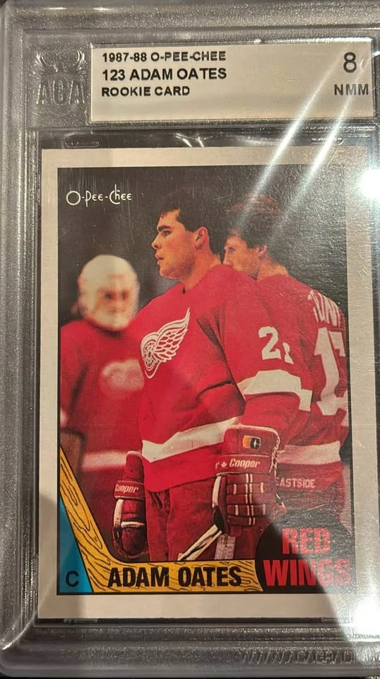 Adam Oates Rookie Card Graded 8