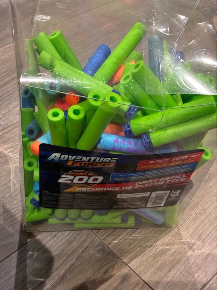 Nerf Bullets, random colours and patterns