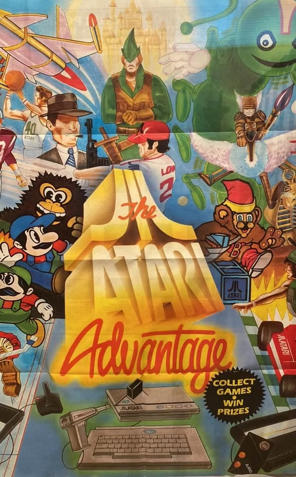 Framed Atari Poster 1986 retro Game poster - photo 2