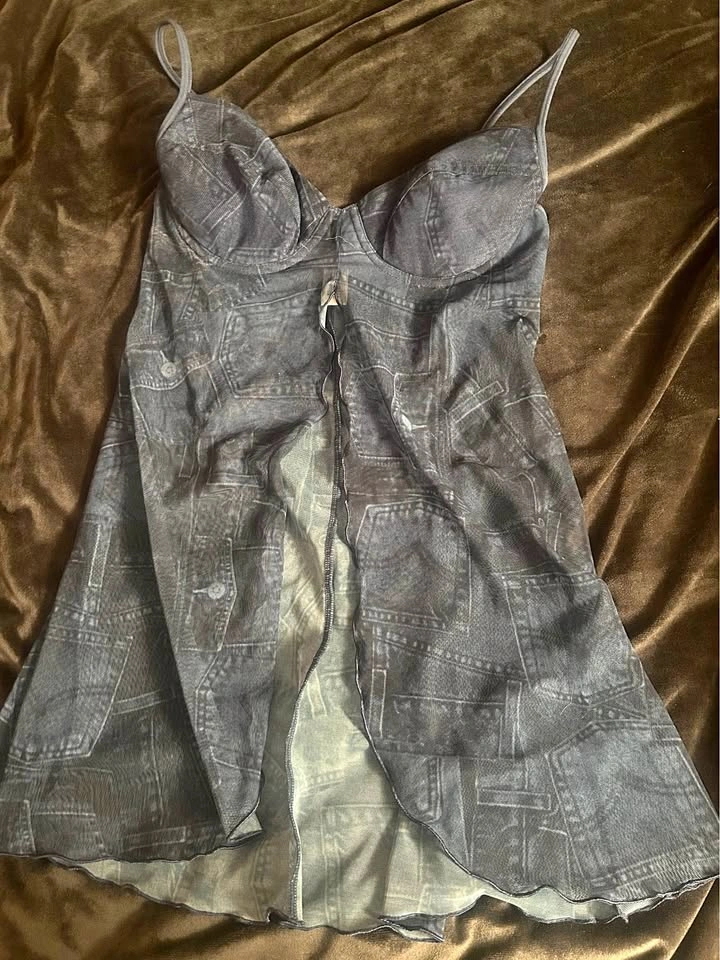 Vintage sheer babydoll top