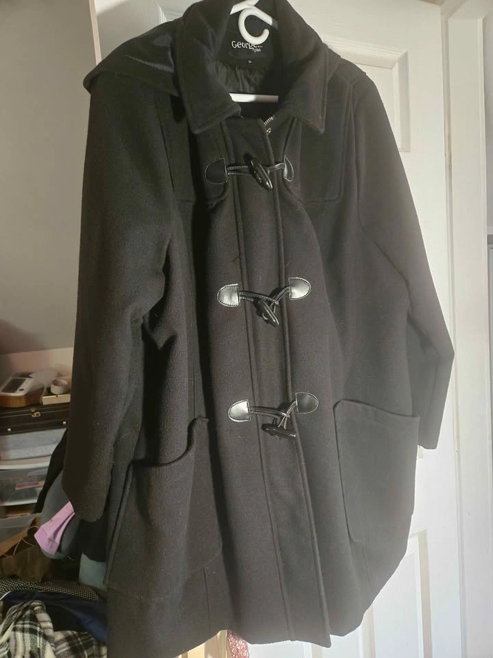 George Plus 3X Black Duffle Coat - photo 3
