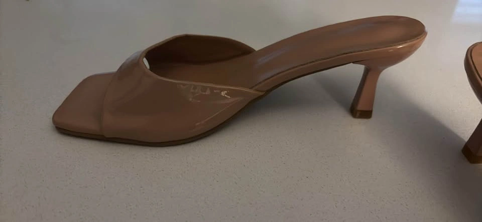Nude Kitten Heel Mules, 7.5 - photo 2