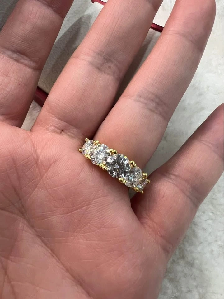 3.6CT GRA Certified Moissanite Ring Sizes 5-10 - photo 5