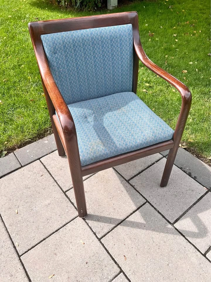 Mid-Century Modern Wood Armchair