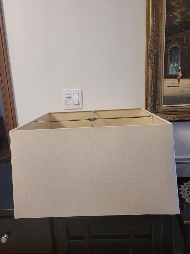 Large rectangular lamp / light shade