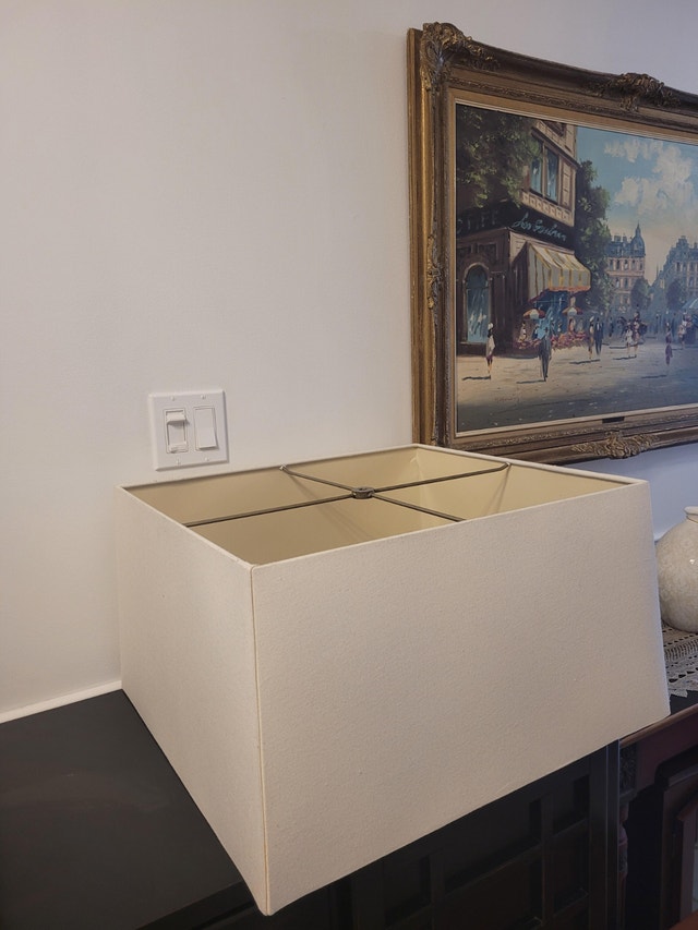 Large rectangular lamp / light shade - photo 2