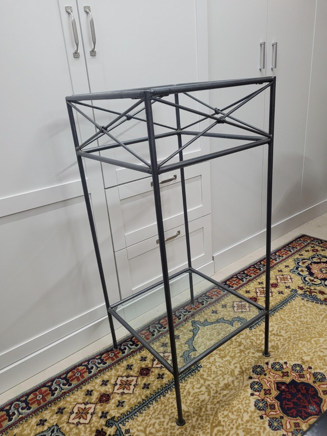 Iron and Glass Plant/Display Stand - photo 2